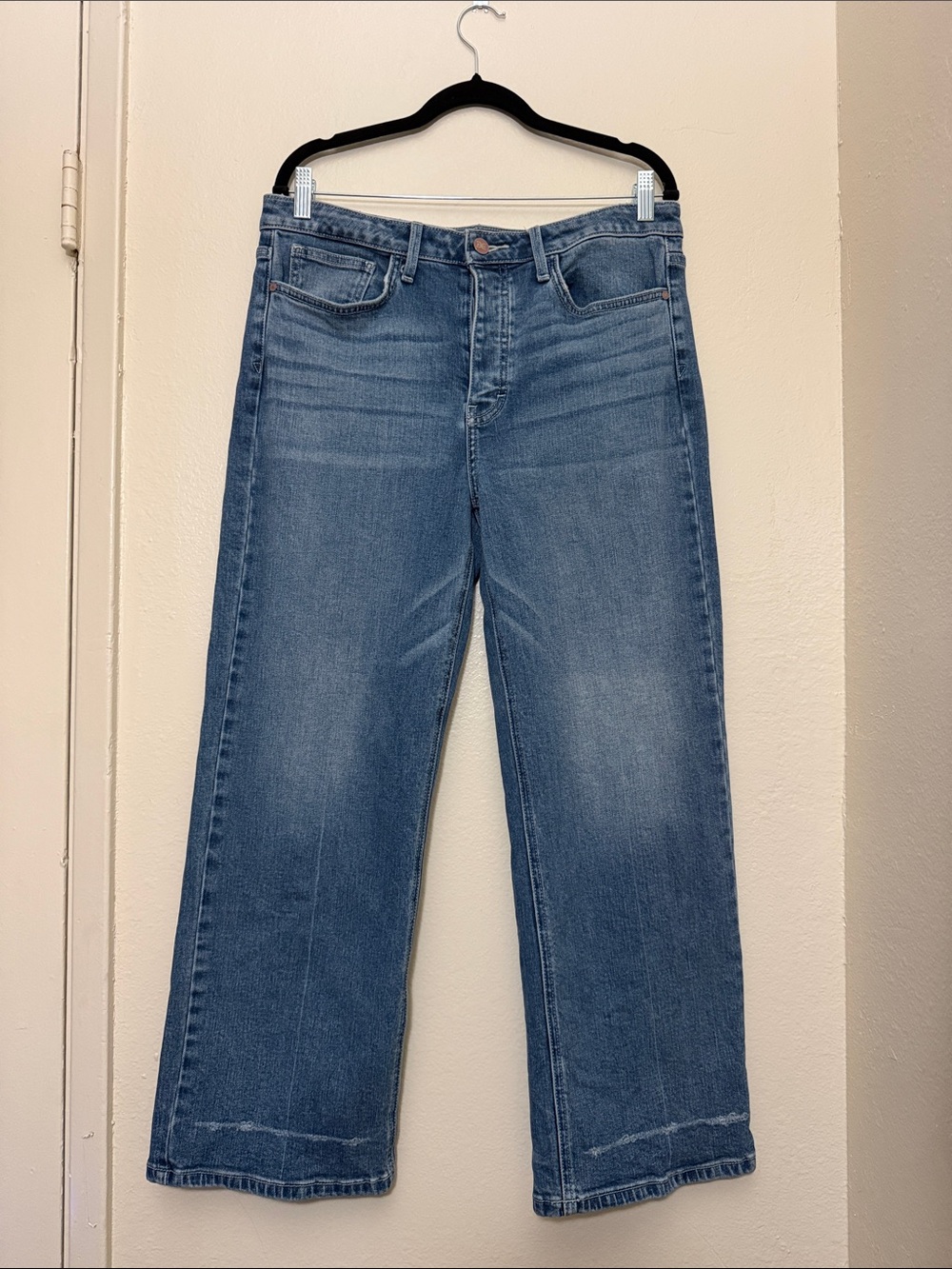 Sam Edelman Women’s Classic Chic Light Blue Chelsea Wide-Leg Jeans Size 31